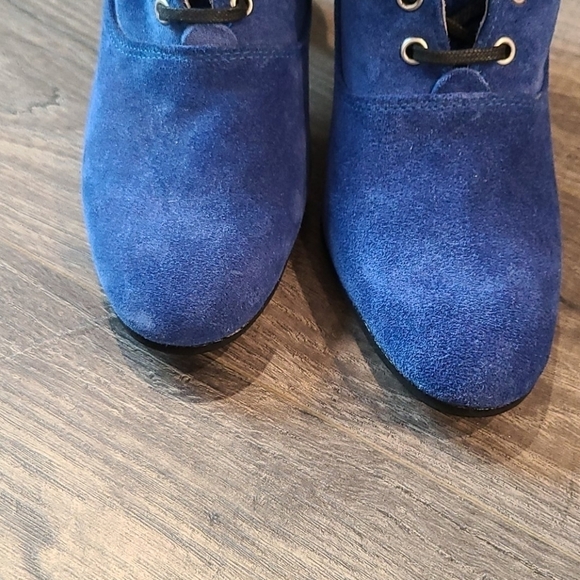 BLUE leather handmade boots - Picture 5 of 11